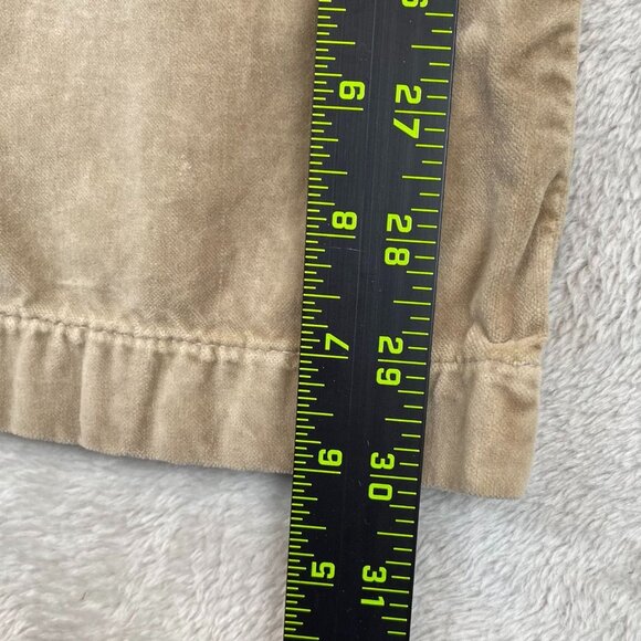 J.Crew Womens Pants Size 6 Low Fit Khaki Velour Flared Leg Classic Casual Retro - Picture 4 of 15